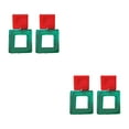 thumbnail image 3 of ZLight Dangle Earrings Hanging Pendant Popular Accessories Hoop Earring Ear Hook Red+Green 2Set, 3 of 6