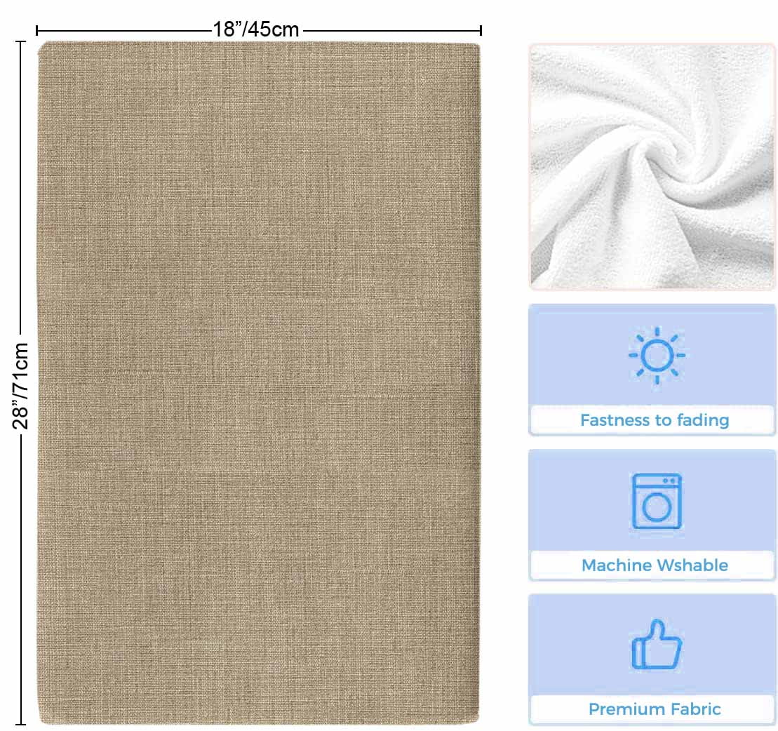 Brown Farmhouse Microfiber Kitchen Towel, Vintage Country Monochrome Textured Soft Absorbent Dish Towels, Quick Drying Washable Dishcloths for Kitchen Cleaning, Drying Dishes, 18x28 Inches