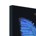 thumbnail image 4 of "Blue Monarch Elegance" Crystallus Epoxy Coated Wrapped Glossy Butterfly Canvas Wall Art with Heavy Acrylic Crystal Shards Embellishments, 4 of 10