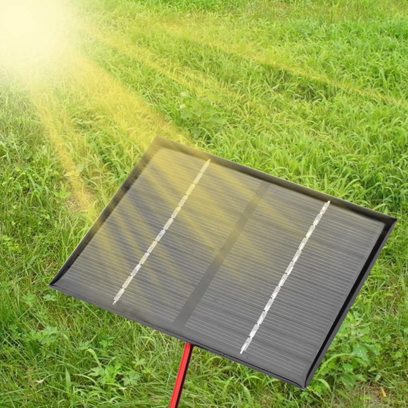 Akozon 1.5 W Solar Panel Kit Solar Power Home Lights Small Solar Systems Emergency Lights