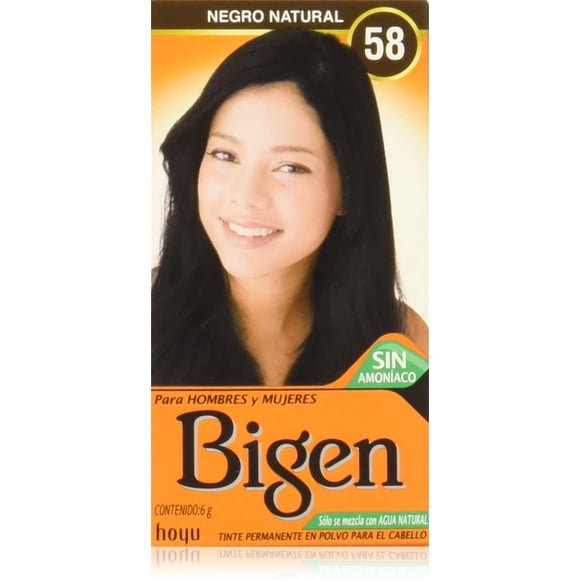 BIGEN Pack de 12 tintes marca bigen polvo tono,"bp negro natural 58