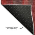 thumbnail image 5 of Addison Rugs Mayfield Premium Machine Washable Transitional Squares Red Rectangle Rug, 8' x 10', 5 of 6