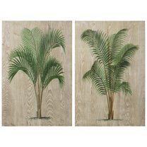 Empire Art Coastal Plants Painting, Set of 2