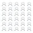 thumbnail image 1 of Uxcell 30Pcs Clips de Manguera de Línea de Combustible 12mm ID 12mm Diámetro de Abrazadera. Clips de Resorte para Tubos de Aire, Tubo de Agua, Motocicleta, Scooter, ATV, Azul Blanco, 1 of 7
