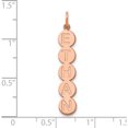 thumbnail image 2 of 10K Rose Gold 5 Letter Bubble Pendant (31.9 X 6.28) Made In United States -Jewelry By Sweet Pea, 2 of 2