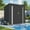 Black-6x4ft, variant on Outdoor Garden Tool Storage Shed, Seizeen All-Weather Metal Sheds with Lockable Door & Vents, 5 x 3Ft Outdoor Storage for Backyard Garden Patio, Gray