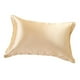 thumbnail image 5 of funda de almohada de para cabello y piel, de almohada 1 paquete de tamaño Queen (19x29 pulgadas)- de almohada Beige Macarena funda de almohada de seda, 5 of 8