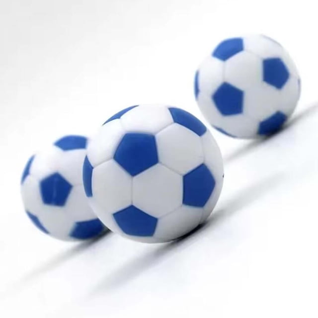 Bolas de fútbol de mesa de 6 piezas Foosballs Leisure Sports 32 mm, pequeñas, reemplazar piezas, mini fútbol de mesa accesorios de futbolín