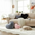thumbnail image 5 of Heart Pillows, Love Heart Shaped Pillow, Black Cute Heart Pillow for Gifts, Shaped Throw Pillows for Her, Kids, Women, Girls Home Decoration, 10X11 Inch, 5 of 8