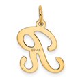 thumbnail image 3 of Auriga 14k Yellow Gold Letter R Initial Charm Pendant for Women, 3 of 6