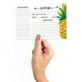 thumbnail image 2 of Inkdotpot 4x6 Inch Recipe Cards (Set of 50) , Thick Double Sided Premium Card Stock- Modern Style White Recipe Notecards for Weddings- Bridal- Baby Shower - Pineapple Theme, 2 of 6