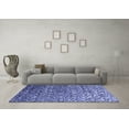 thumbnail image 3 of Ahgly Company Machine Washable Indoor Rectangle Abstract Blue Contemporary Area Rugs, 7' x 9', 3 of 4
