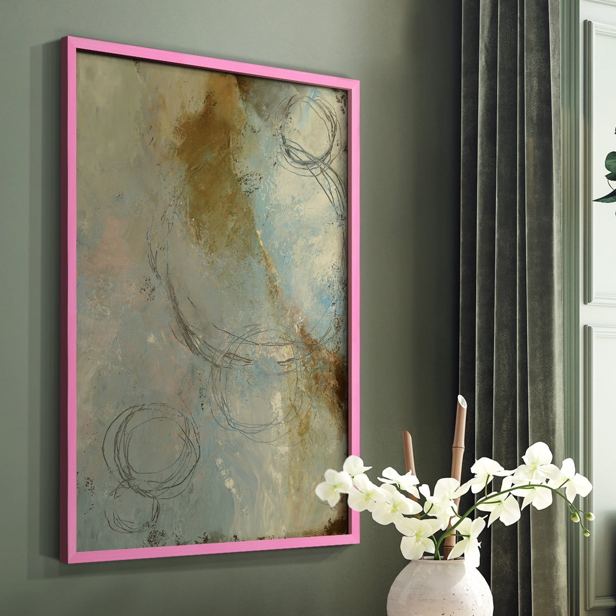 Zen Path I Framed Print - Solid Wood in Single Picture Frame Solid Wood 2 Framed Print