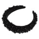 thumbnail image 1 of Diadema acolchada con perlas de imitación, diadema de ala ancha con esponja, diadema para mujer, negro, 1 of 7