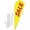 Yellow, variant on Sale (Red) Teardrop Feather Flag - Complete with 14ft Pole Set and Ground Spike