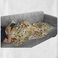 thumbnail image 6 of Rowan Soft Flannel Fleece Throw Blanket, Wilderness Rural Nature Theme in Autumn Season Rowan Flora Plant Shrubs, Cozy Plush for Indoor and Outdoor Use, 50" x 60", Green Orange Yellow, by Ambesonne, 6 of 6
