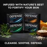 Defense Soap All Natural Tea Tree Bar Soap, 4 Bar Variety Pack - Original, Peppermint, Oatmeal, Citrus