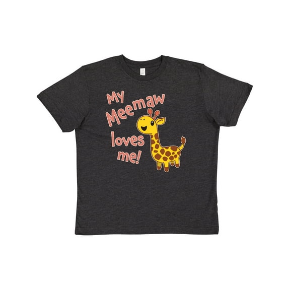 Inktastic My Meemaw Loves me- cute giraffe Youth T-Shirt