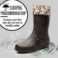 thumbnail image 2 of AUXDIQ Wellington Boots Women Mid-calf Wellies Waterproof Rain Boots Outdoor Garden Shoes, 2 of 6
