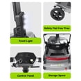 thumbnail image 6 of ScootNGo 39 lbs Ultra Lightweight Foldable Mobility Scooter for Seniors & Adult - Airline Approved, 4-Wheel Electric Travel Scooter, Silver, 6 of 7