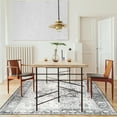 thumbnail image 4 of ReaLife Machine Washable Rug - Stain Resistant, Non-Shed - Eco-Friendly, Padded, Family & Pet Friendly - Made from Premium Recycled Fibers - Vintage Bohemian Medallion - Gray, 3' x 5', 4 of 6