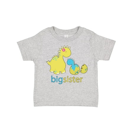 

Inktastic Big Dinosaur Sister Gift Toddler Toddler Girl T-Shirt