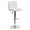 White, variant on Flash Furniture Kathleen Contemporary Black Quilted Vinyl Adjustable Height Barstool with Chrome Base