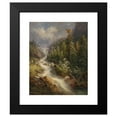 thumbnail image 2 of Georg Geyer 12x14 Black Modern Framed Museum Art Print Titled - Stalbachfall Am Grundlsee (1899), 2 of 5