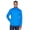 FRENCH BLUE HTHR, variant on Devon & Jones Men's Newbury Mélange Fleece Quarter-Zip - DG798