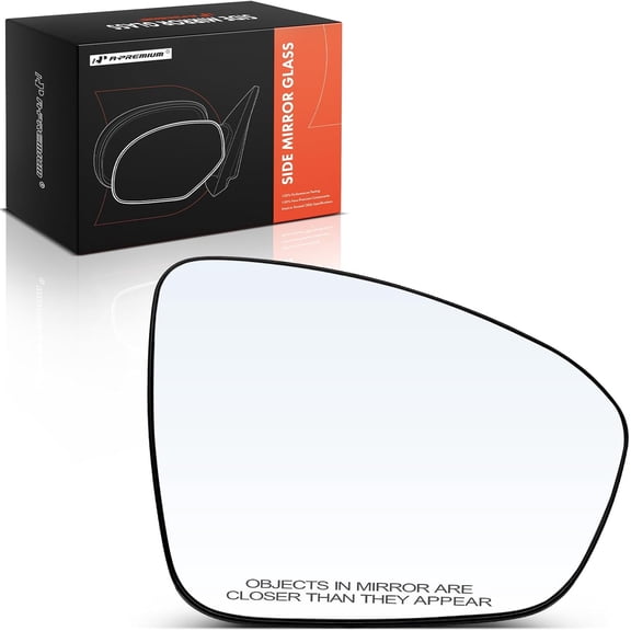 A-Premium Right Passenger Side Non-Heated Mirror Glass with Backing Plate Compatible with Nissan Altima 2019 2020 2021 2022 2023 - Exterior Side View Convex Mirror