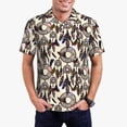 thumbnail image 2 of Cauagu Dreamcatcher Print Men's Polo Shirts, Short-Sleeve Polo Shirts for Men Performance Golf Shirt Athletic Casual Collared T-Shirt-Large, 2 of 8