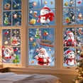 thumbnail image 4 of Lockways 9 Sheets Christmas Window Clings 72 Pcs Christmas Static Cling with Santa Reindeer Glass Christmas Decals for Home School Office, 4 of 10