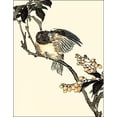 thumbnail image 2 of Vision Studio 20x24 Black Ornate Wood Framed with Double Matting Museum Art Print Titled - Oriental Bird on Branch V, 2 of 4