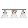 thumbnail image 2 of Innovations Lighting 916-3W-13-28 Cone Vanity Cone 3 Light 28" Wide Vanity Light -, 2 of 5
