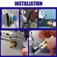 thumbnail image 3 of Decodeary Valves Quarter Turn Copper For Durable And Long-lasting Suitable For Most silver gold 1Set, 3 of 6