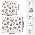 thumbnail image 2 of Ryvnso Retro Roses Flower Dish Drying Mat for Kitchen Countertop 16x18 Small Dish Pad Drainer Rack Dish Sink Mats, 2 of 7