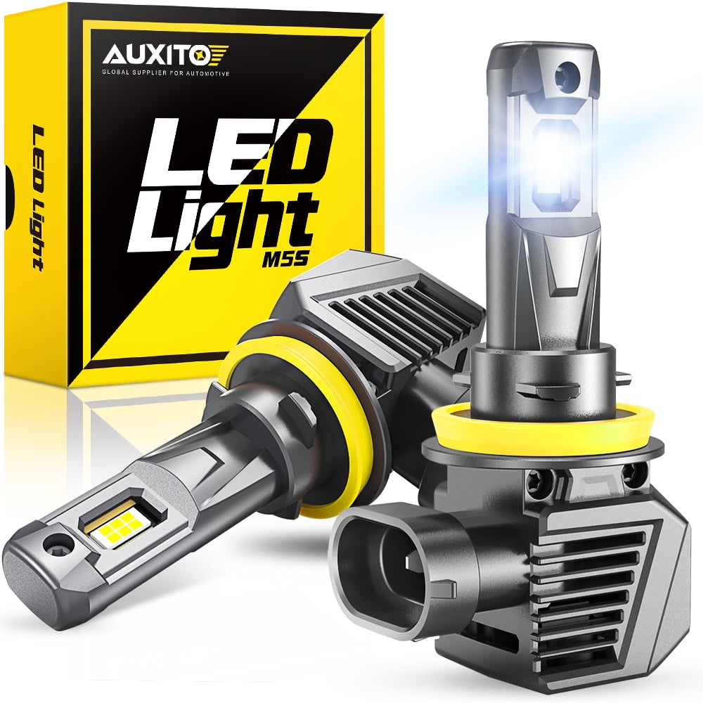 AUXITO H11 LED Bulbs, 22000LM 120W 600% Brighter Wireless H11 Headlight Cool White H8 H9 LED Headlights , Pack of 2 - Walmart.com