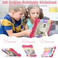 thumbnail image 5 of TECH CIRCLE Bumper Case for Samsung Galaxy Tab A 8.0 (SM-T290) Tablet 8" 2019 Version, Shockproof Protective Cute Kids Case with Screen Protector & Hand Strap & Kickstand & Shoulder Strap, Red, 5 of 7