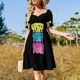 thumbnail image 4 of Vestido sin mangas Yeah Yeah Yeahs vestido fiesta noche Ropa de mujer Vestido, 4 of 7