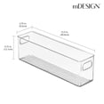 thumbnail image 4 of Organizador de baño mDesign en línea de plástico con asas, paquete de 8, 4 of 9