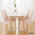 thumbnail image 2 of Deconovo Decorativo Sólido Fundas de silla, Extraíble White Chair Slipcover Jacquard Dots Comedor Fundas de silla, Juego of 6, Light Pink, 2 of 7