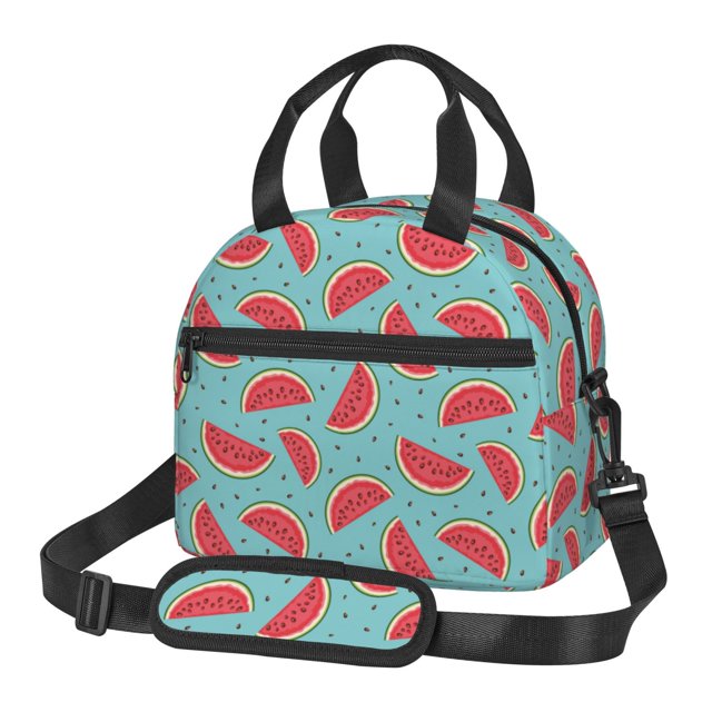 Disketp Watermelon Lonchera Térmica para Mujer y Hombre, Bolsa de Almuerzo Reutilizable e Impermeable para Trabajo, Viajes y Picnic