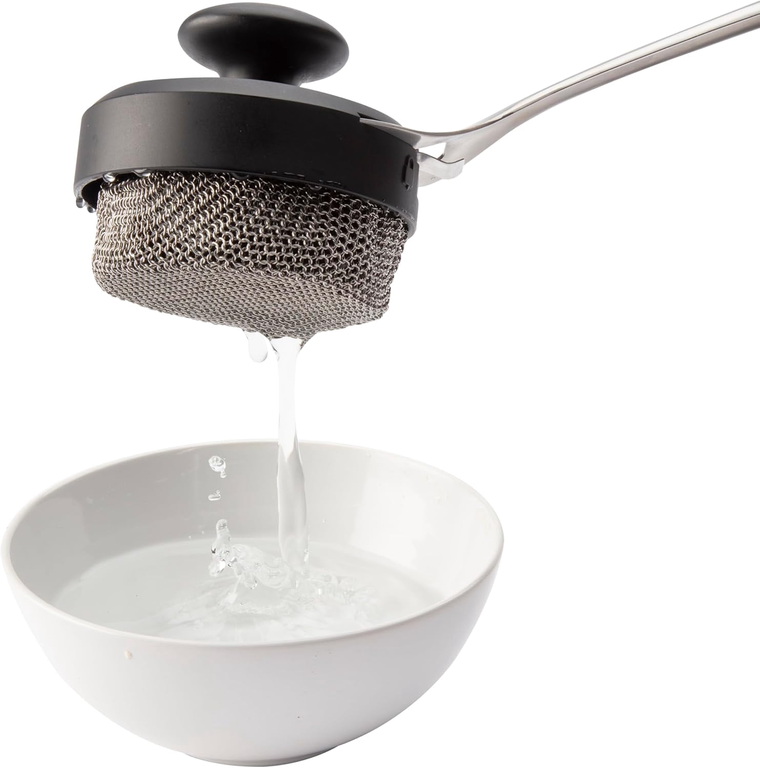 Cuisinart 3-in-1 Chainmail Grill Cleaner, Bristle-Free BBQ Scrubber