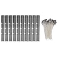thumbnail image 1 of Mechas para velas y soporte para mechas para velas, 110 piezas de mechas para velas de 15 cm más dispositivos de centrado Mechas para velas de bajo humo con soporte para mechas para velas, 1 of 8