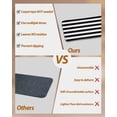 thumbnail image 5 of Black and White Stripes Stair Treads Non Slip for Steps Classic 4 Pcs Reusable Adhesive Stair Runner Mats for Dogs Elders Carpet Treads Rugs for Staircase 8x30 In, 5 of 7