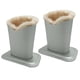 thumbnail image 1 of 2x escritorio vertical suave forrado de anteojos de terre soporte plateado, 1 of 6