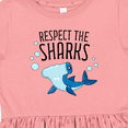 thumbnail image 4 of Inktastic Respect the Sharks Cute Hammerhead Shark Girls Toddler Dress, 4 of 5