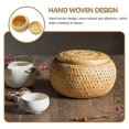 thumbnail image 3 of Tea Leaf Storage Jar Food Storage Container Bamboo Woven Basket Handmade Basket, 3 of 3