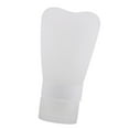 thumbnail image 4 of Botellas Tubos de Silicona Aplastables Artículos de Aseo para Viaje Contenedores Blanco 60ml, 4 of 9