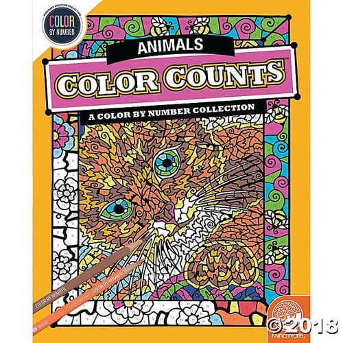 Color by Number Color Counts: Animals - Coloring Books - 1 Piece ...